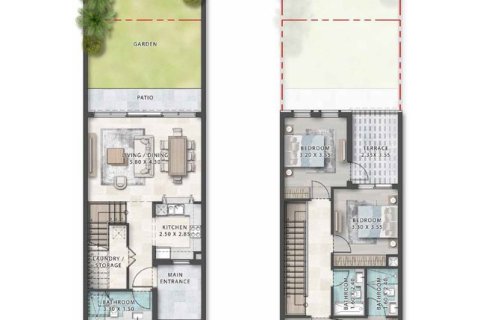 Вилла с 3 спальнями в Damac Lagoons, ОАЭ №153694 6
