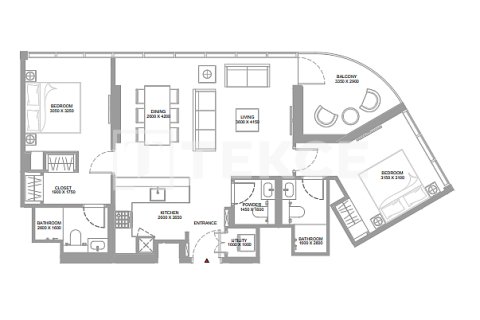 Apartment de 1 dormitorio en Umm Al Quwain, UAE No. 127021 22