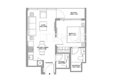 Apartment de 1 dormitorio en Umm Al Quwain, UAE No. 127021 10