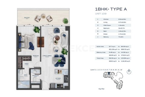 Apartment de 3 dormitorios en Al Marjan Island, UAE No. 144727 20