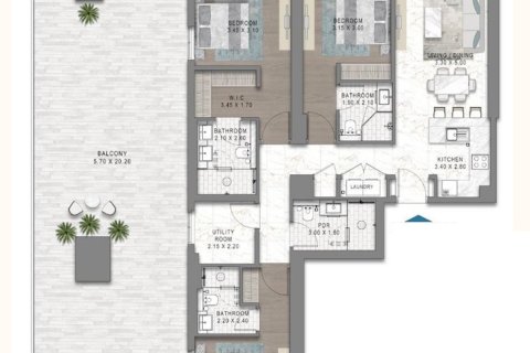 Appartement de 1 chambre à Maritime City, UAE No. 153572 3