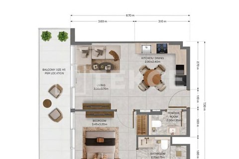 Квартира с 3 спальнями в Dubai Land, ОАЭ №208445 27