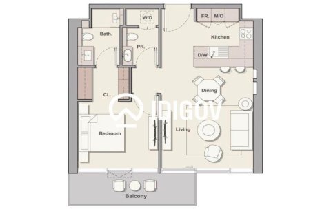 1 bedroom Apartment in Al Hamra Village, UAE No. 222519 5