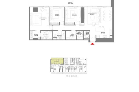 Appartement de 1 chambre à Dubai Harbour, UAE No. 153520 14