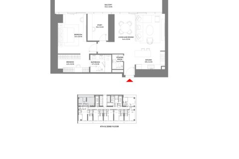 Appartement de 1 chambre à Dubai Harbour, UAE No. 153753 11
