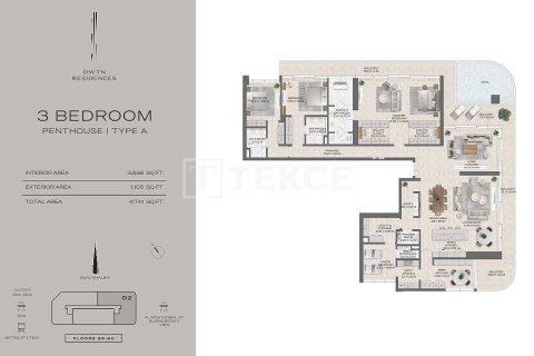 Appartement de 2 chambres à Business Bay, UAE No. 90936 22
