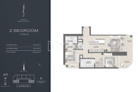 Appartement de 2 chambres à Business Bay, UAE No. 90936 21