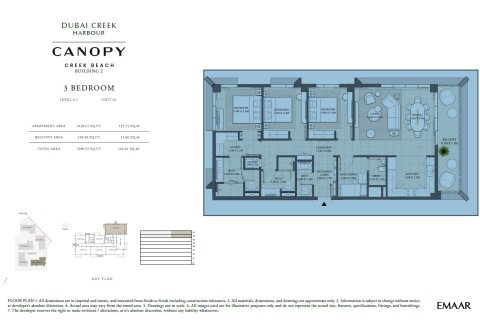 Appartement de 3 chambres à Dubai Creek Harbour (The Lagoons), UAE No. 219357 19