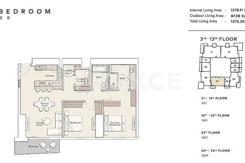 Apartment de 3 dormitorios en Jumeirah Lake Towers, UAE No. 11284 23