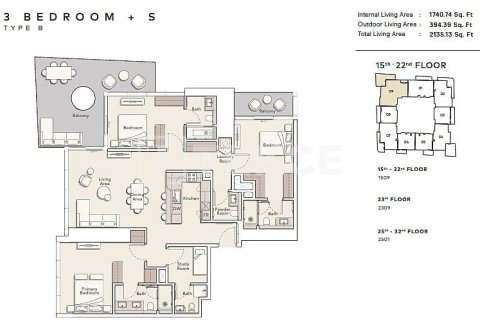 Apartment de 3 dormitorios en Jumeirah Lake Towers, UAE No. 11284 22