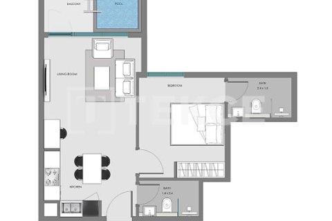 Apartment de 2 dormitorios en Arjan, UAE No. 126311 5