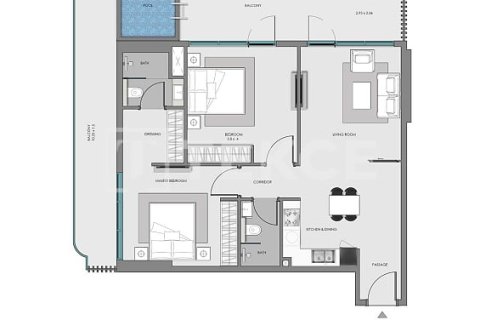 Apartment de 2 dormitorios en Arjan, UAE No. 126311 3