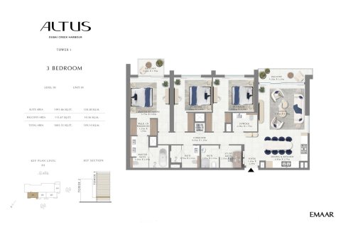 Appartement de 1 chambre à Dubai Creek Harbour, UAE No. 153512 3