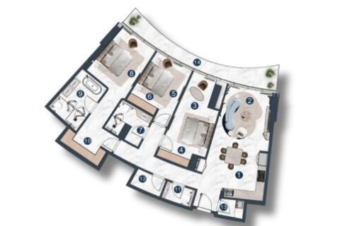1 bedroom Apartment in Al Marjan Island, UAE No. 153626 5