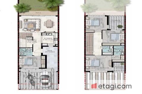 Townhouse de 4 dormitorios en Damac Lagoons, UAE No. 51852 11