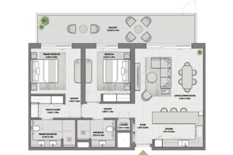 1 غرف نوم شقة في Madinat Jumeirah Living, الإمارات العربية المتحدة رقم 153771 13