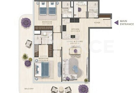 Apartment de 2 dormitorios en Dubai, UAE No. 205641 25