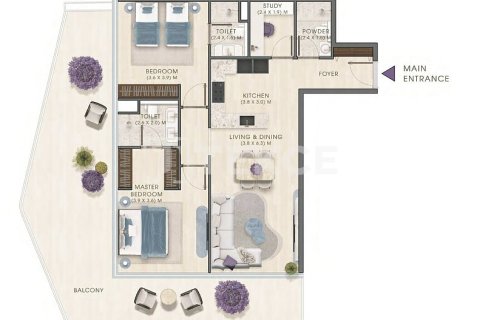 Apartment de 2 dormitorios en Dubai, UAE No. 205641 26