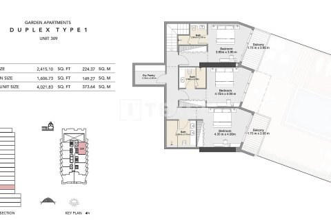 3 bedrooms Duplex in Dubai, UAE No. 207655 14