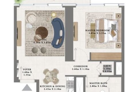 1 غرف نوم شقة في Dubai Creek Harbour, الإمارات العربية المتحدة رقم 153565 6