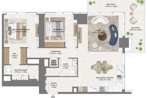 1 غرف نوم شقة في Dubai Creek Harbour, الإمارات العربية المتحدة رقم 153565 5