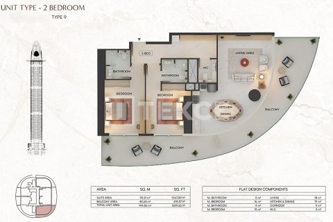 Studio Apartment in Dubai, UAE No. 203356 7