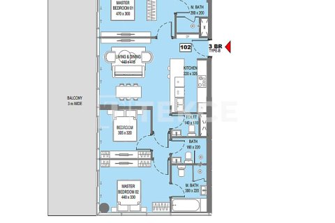 Apartment de 3 dormitorios en Saadiyat Island, UAE No. 151095 3