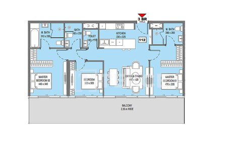 Apartment de 3 dormitorios en Saadiyat Island, UAE No. 151095 4