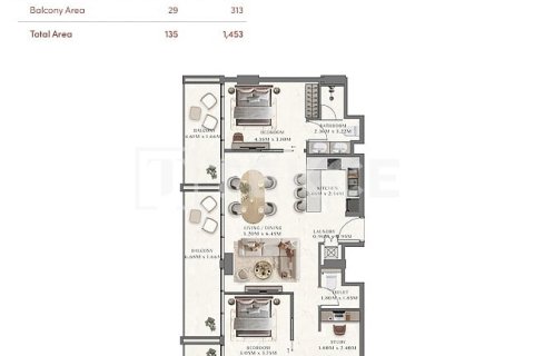 Apartment de 1 dormitorio en Jebel Ali, UAE No. 208995 15