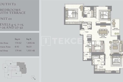 Apartment de 2 dormitorios en Dubai, UAE No. 134593 25