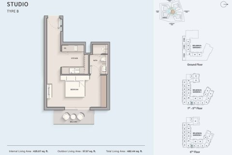 استوديو شقة في Dubai Land, الإمارات العربية المتحدة رقم 153514 12