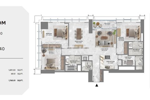 Apartment de 2 dormitorios en Dubai, UAE No. 213772 23