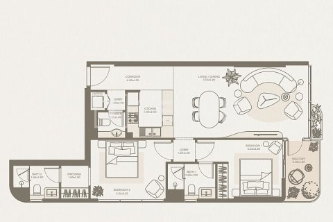 Appartement de 1 chambre à Majan, UAE No. 166804 22