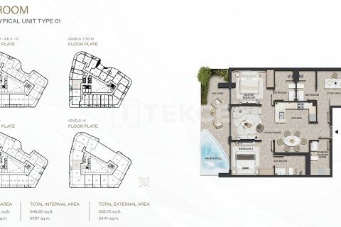 Квартира с 1 спальней в Dubai Land, ОАЭ №172226 25