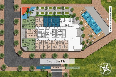 Apartment de 2 dormitorios en Majan, UAE No. 19330 5