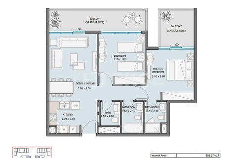3 غرف نوم شقة في Masdar City, الإمارات العربية المتحدة رقم 151184 8