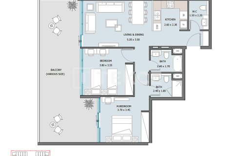 3 غرف نوم شقة في Masdar City, الإمارات العربية المتحدة رقم 151184 7