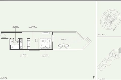 Studio Apartment in Palm Jumeirah, UAE No. 154105 12