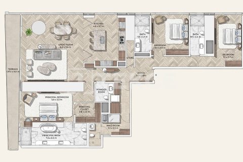 Apartment de 2 dormitorios en Dubai, UAE No. 105926 16
