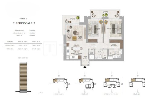 Apartment de 2 dormitorios en Dubai, UAE No. 135984 12