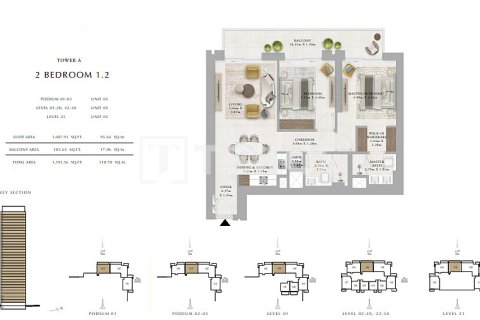 Apartment de 2 dormitorios en Dubai, UAE No. 135984 11