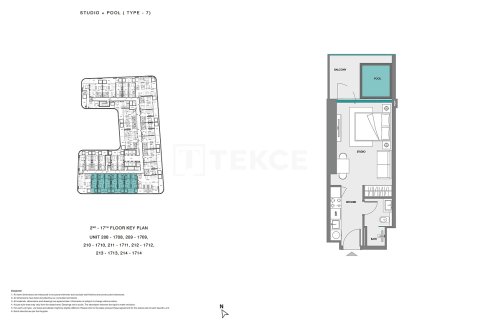 1 غرف نوم شقة في Dubai Land, الإمارات العربية المتحدة رقم 126312 13
