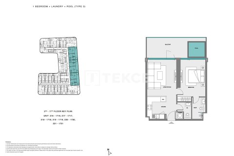 1 غرف نوم شقة في Dubai Land, الإمارات العربية المتحدة رقم 126312 22