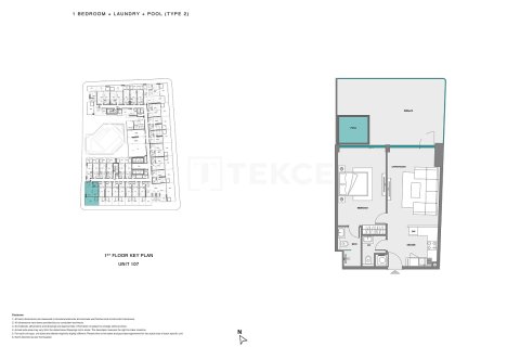 1 غرف نوم شقة في Dubai Land, الإمارات العربية المتحدة رقم 126312 21