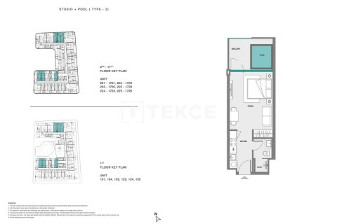 1 غرف نوم شقة في Dubai Land, الإمارات العربية المتحدة رقم 126312 15