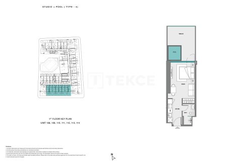 1 غرف نوم شقة في Dubai Land, الإمارات العربية المتحدة رقم 126312 17
