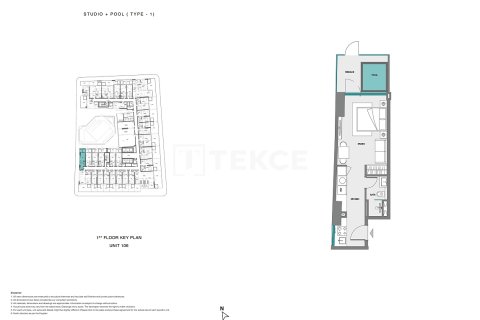 1 غرف نوم شقة في Dubai Land, الإمارات العربية المتحدة رقم 126312 14