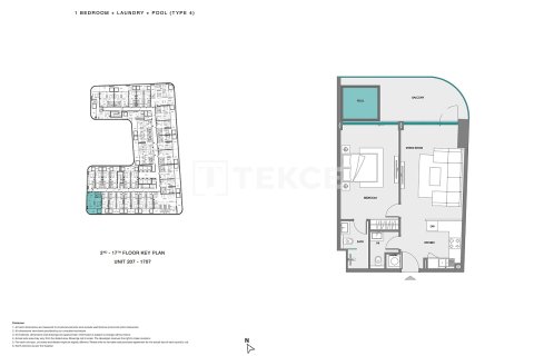 1 غرف نوم شقة في Dubai Land, الإمارات العربية المتحدة رقم 126312 23