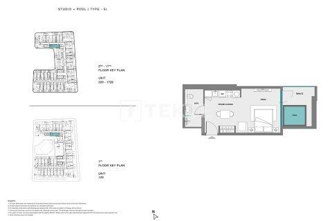 1 غرف نوم شقة في Dubai Land, الإمارات العربية المتحدة رقم 126312 18