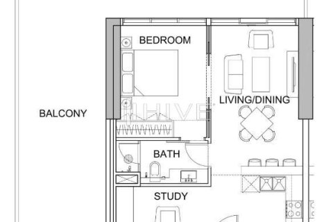 Appartement de 1 chambre à DAMAC Hills (Akoya by DAMAC), UAE No. 38755 3